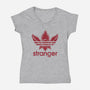 Athletic Stranger-womens v-neck tee-SarahCave