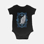 Attack on Art Deco-baby basic onesie-ChocolateRaisinFury