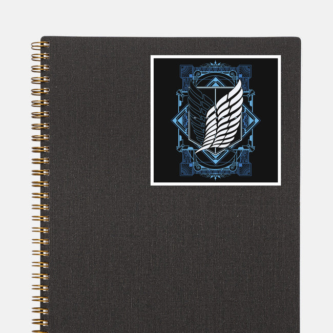 Attack on Art Deco-none glossy sticker-ChocolateRaisinFury