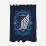 Attack on Art Deco-none polyester shower curtain-ChocolateRaisinFury