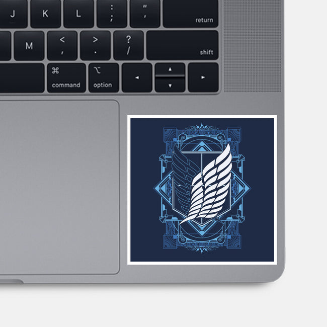 Attack on Art Deco-none glossy sticker-ChocolateRaisinFury