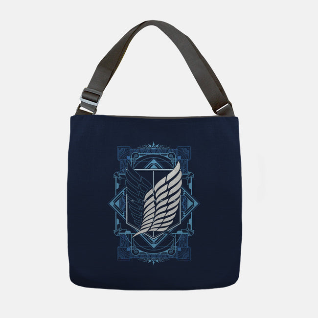 Attack on Art Deco-none adjustable tote-ChocolateRaisinFury