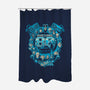 Awesome 80s-none polyester shower curtain-Letter_Q