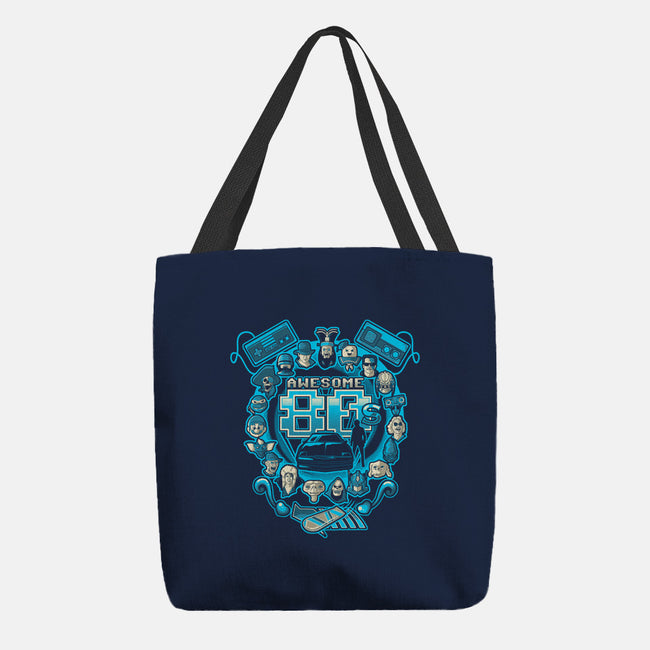 Awesome 80s-none basic tote-Letter_Q