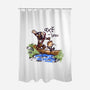 Axe & Bow-none polyester shower curtain-javiclodo