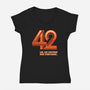 42-womens v-neck tee-mannypdesign
