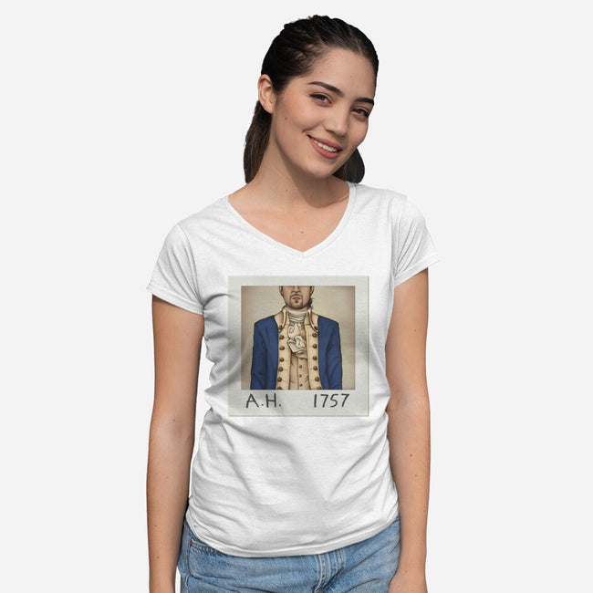 1757-womens v-neck tee-diha