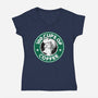 100 Cups of Coffee-womens v-neck tee-Barbadifuoco