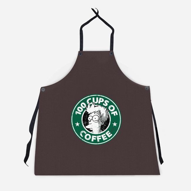 100 Cups of Coffee-unisex kitchen apron-Barbadifuoco