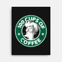 100 Cups of Coffee-none stretched canvas-Barbadifuoco