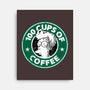 100 Cups of Coffee-none stretched canvas-Barbadifuoco