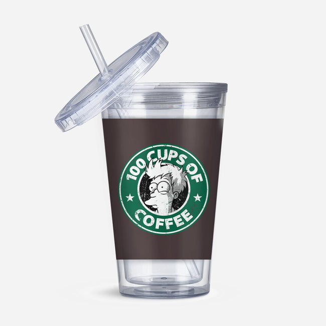 100 Cups of Coffee-none acrylic tumbler drinkware-Barbadifuoco