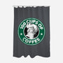 100 Cups of Coffee-none polyester shower curtain-Barbadifuoco