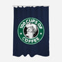 100 Cups of Coffee-none polyester shower curtain-Barbadifuoco