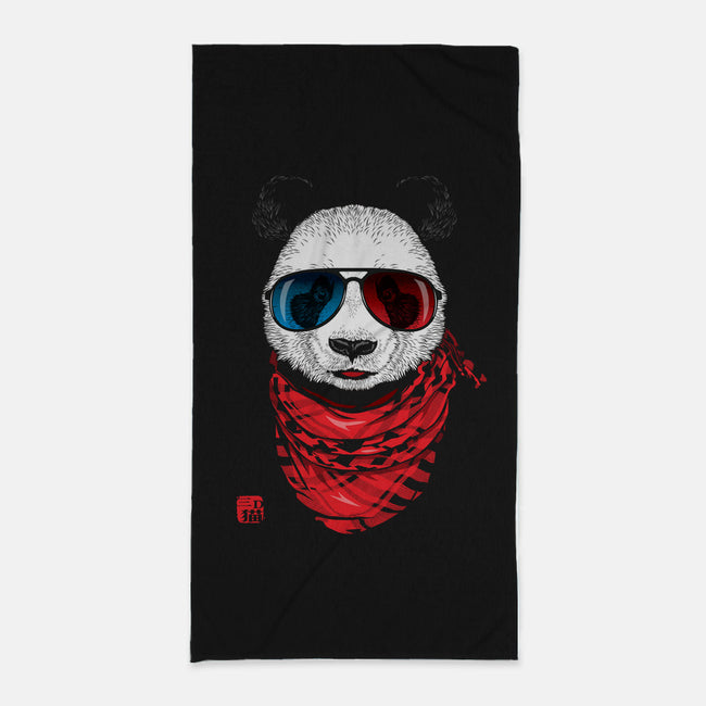 3D Panda-none beach towel-jun087