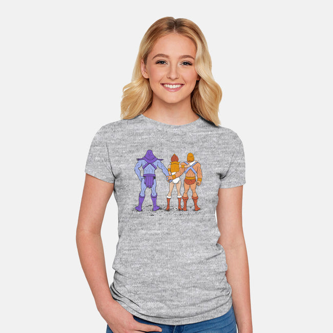 50 Shades Of Grayskull-womens fitted tee-Madkobra