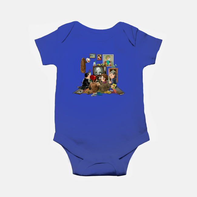 50 Years of the Doctor-baby basic onesie-saqman