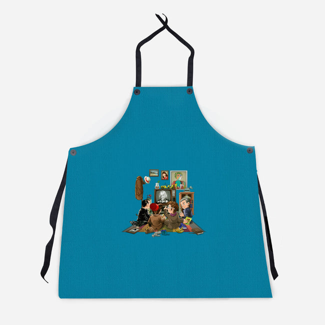 50 Years of the Doctor-unisex kitchen apron-saqman