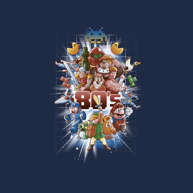 80's BEST FRIENDS-none stretched canvas-Skullpy