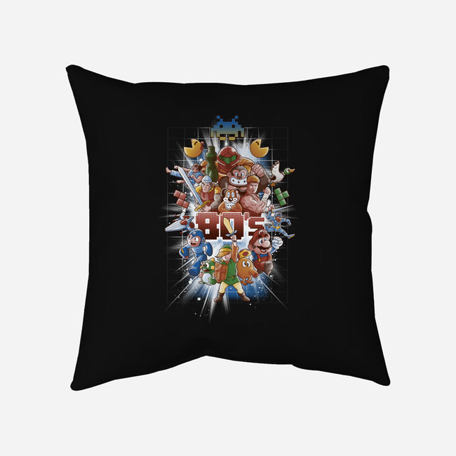 80's BEST FRIENDS-none removable cover w insert throw pillow-Skullpy