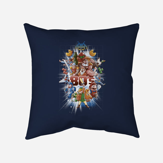 80's BEST FRIENDS-none removable cover w insert throw pillow-Skullpy