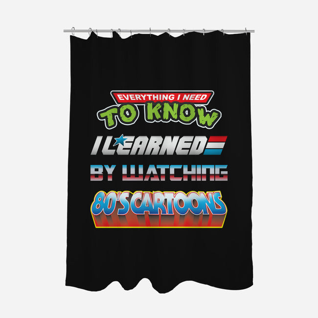 80's Education-none polyester shower curtain-Beware_1984