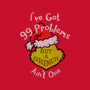 99 Holiday Problems-none removable cover w insert throw pillow-Beware_1984