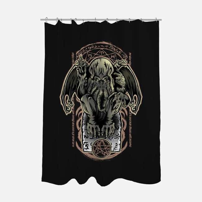 Church of the Great Old One-none polyester shower curtain-Fearcheck