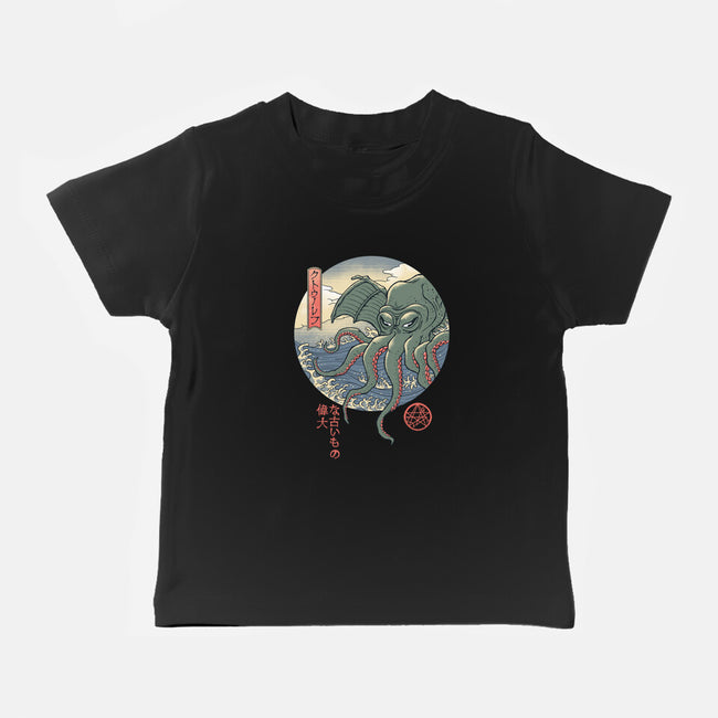 CTHULHU UKIYO-E-baby basic tee-vp021