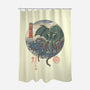 CTHULHU UKIYO-E-none polyester shower curtain-vp021