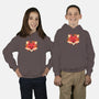 Fox of Leaves-youth pullover sweatshirt-NemiMakeit