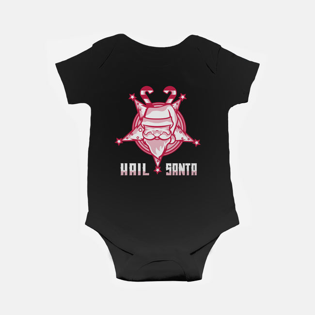 Hail Santa-baby basic onesie-jamesbattershill