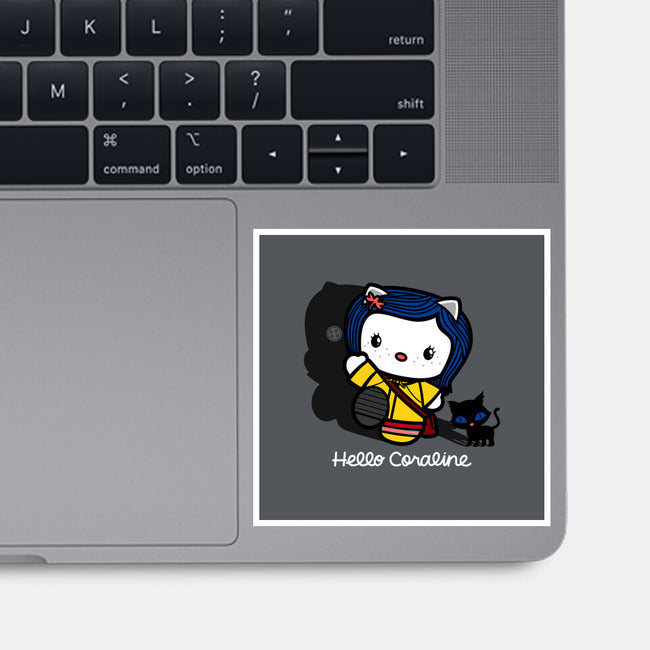 Hello Coraline-none glossy sticker-Boggs Nicolas