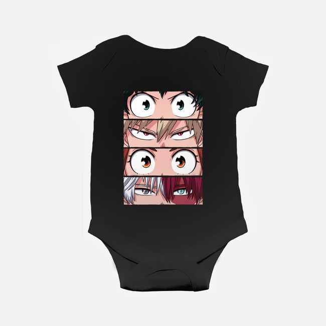 Hero Eyes-baby basic onesie-danielmorris1993