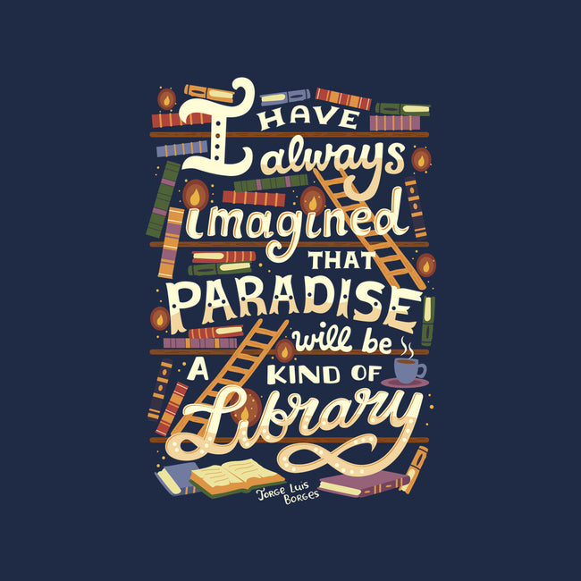 Library is Paradise-womens v-neck tee-risarodil