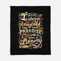 Library is Paradise-none fleece blanket-risarodil