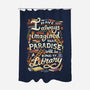 Library is Paradise-none polyester shower curtain-risarodil