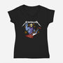 Myahtallica-womens v-neck tee-Boggs Nicolas