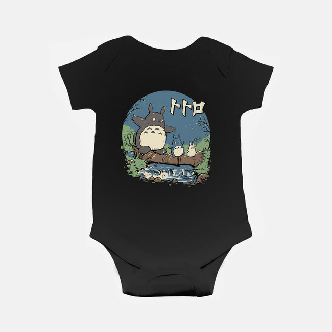 Neighbors in the Woods-baby basic onesie-vp021