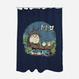 Neighbors in the Woods-none polyester shower curtain-vp021
