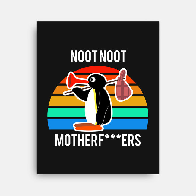 Noot Noot-none stretched canvas-beruangmadu