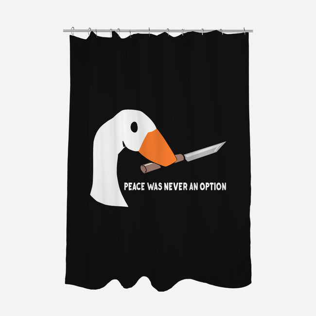 Peace Was Never an Option-none polyester shower curtain-sarkasmtek