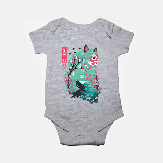 UKIYO E PRINCESS-baby basic onesie-dandingeroz