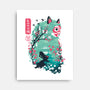 UKIYO E PRINCESS-none stretched canvas-dandingeroz