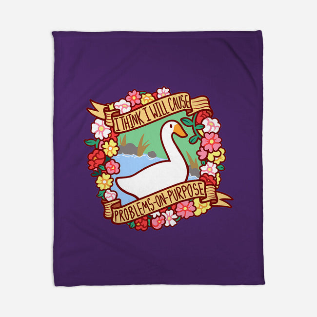 Problematic Goose-none fleece blanket-starsalts
