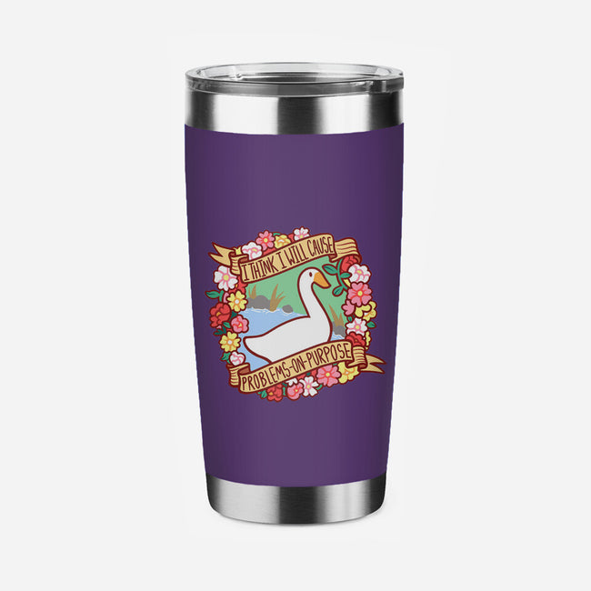 Problematic Goose-none stainless steel tumbler drinkware-starsalts