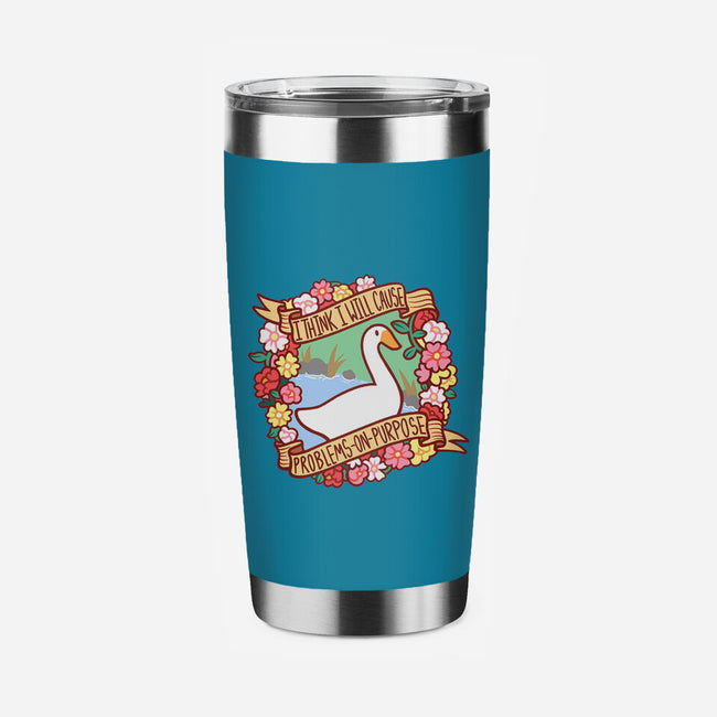 Problematic Goose-none stainless steel tumbler drinkware-starsalts