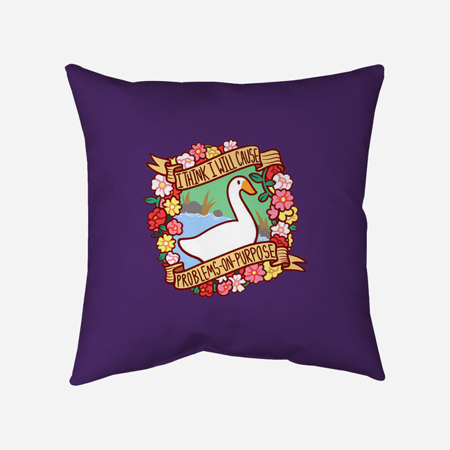 Problematic Goose-none removable cover throw pillow-starsalts
