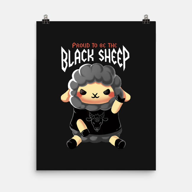 Black Sheep-none matte poster-BlancaVidal