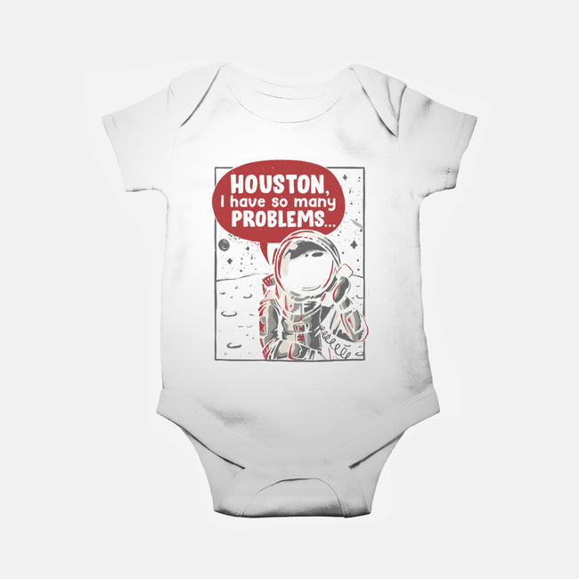 Houston, I Have So Many Problems-baby basic onesie-eduely